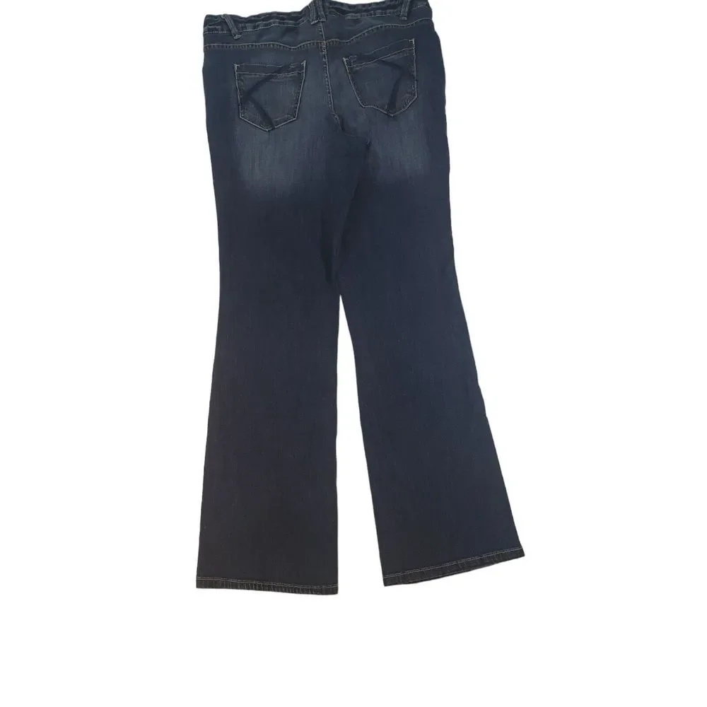Lane‎ Bryant Boot Cut Denim Jeans Pants Blue Medium Wash Womens Plus 18 Average